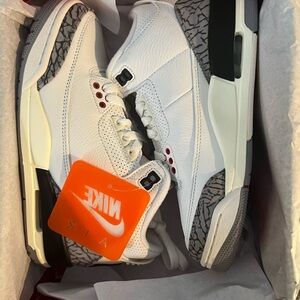 Kids Nike Air Jordan 3 Retro GS Fire Red Youth Size 4Y/5.5 W DN3707-100